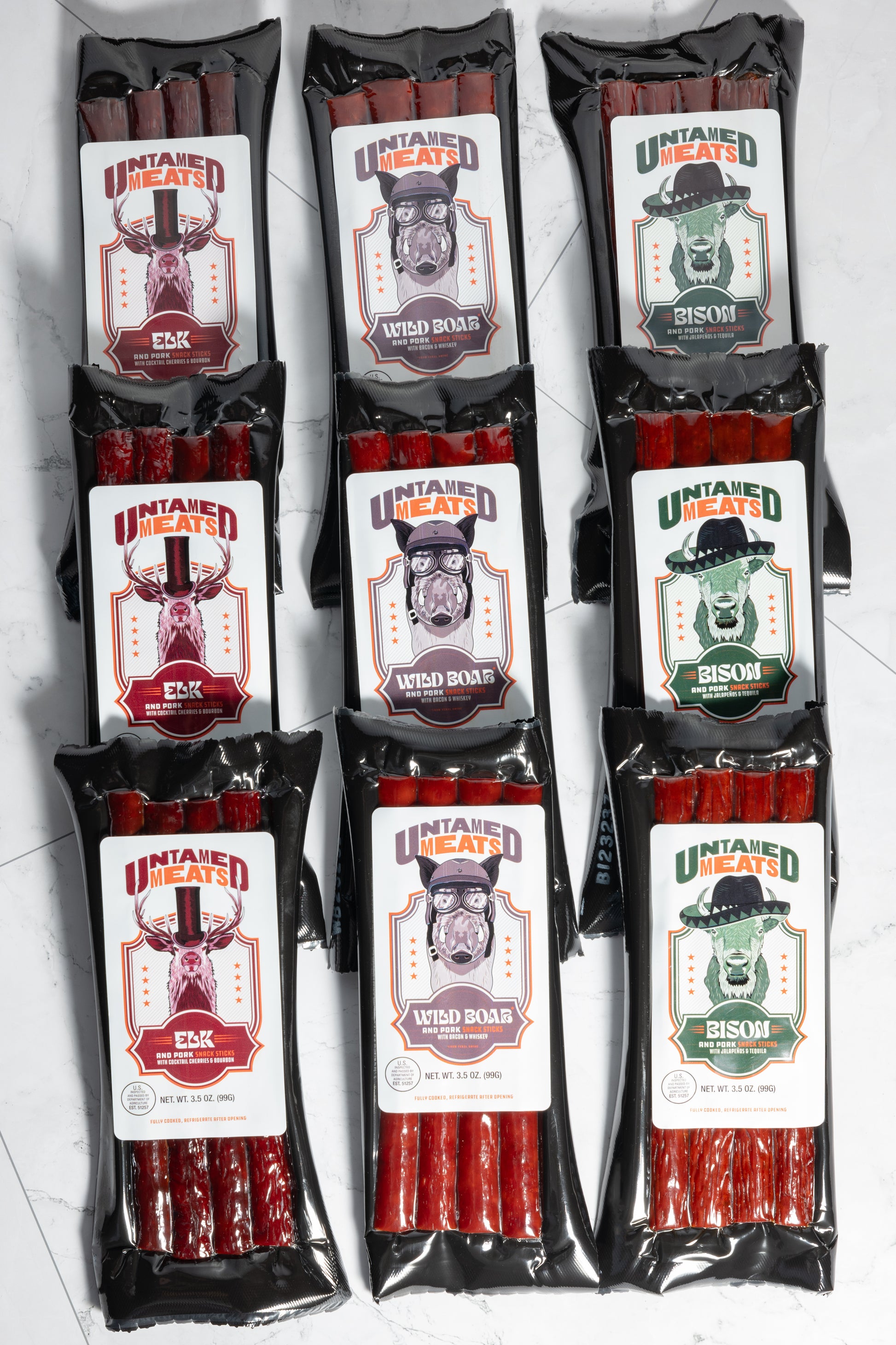 Bison Meat Stick Sampler Pack